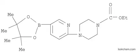 Molecular Structure of 1073354-26-3 (6-(4-(ETHOXYCARBONYL)PIPERAZIN-1-YL)PYRIDINE-3-BORONIC ACID PINACOL ESTER)